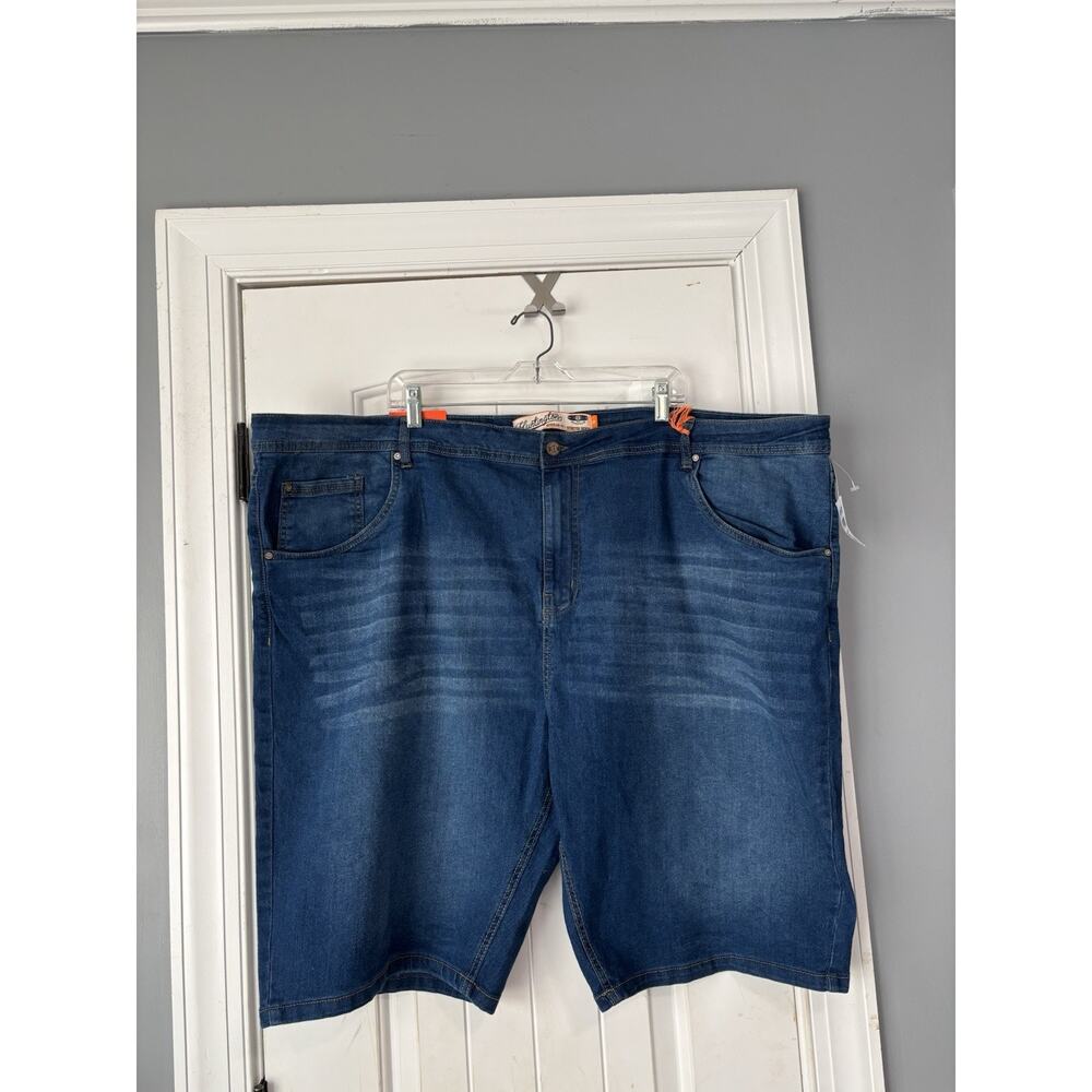 Huntington Beach Club Mens Blue Denim Shorts Size 48 Waist New With Tags‎